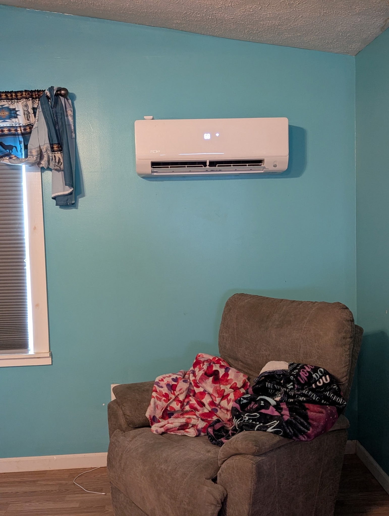 ACiQ mini-split indoor wall unit installed by J & L Heating & Cooling in Trenton, TN