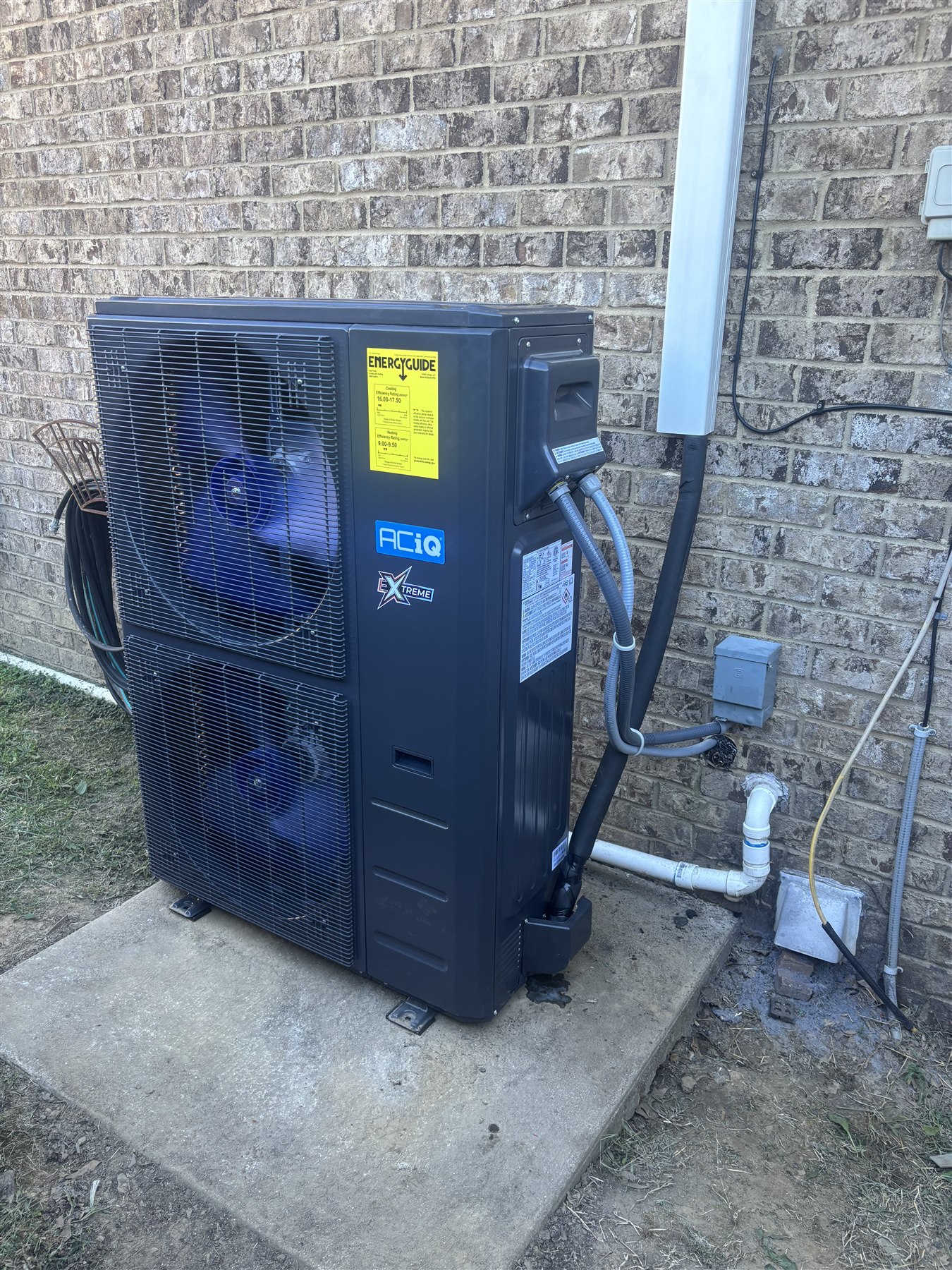 ACiQ Extreme heat pump, a new unit installed by J & L Heating & Cooling in Dyersburg, TN
